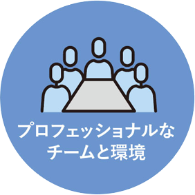 プロフェッショナルなチームと環境